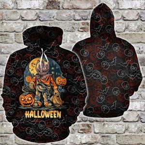Happy halloween night pumpkin hoodie 3d
